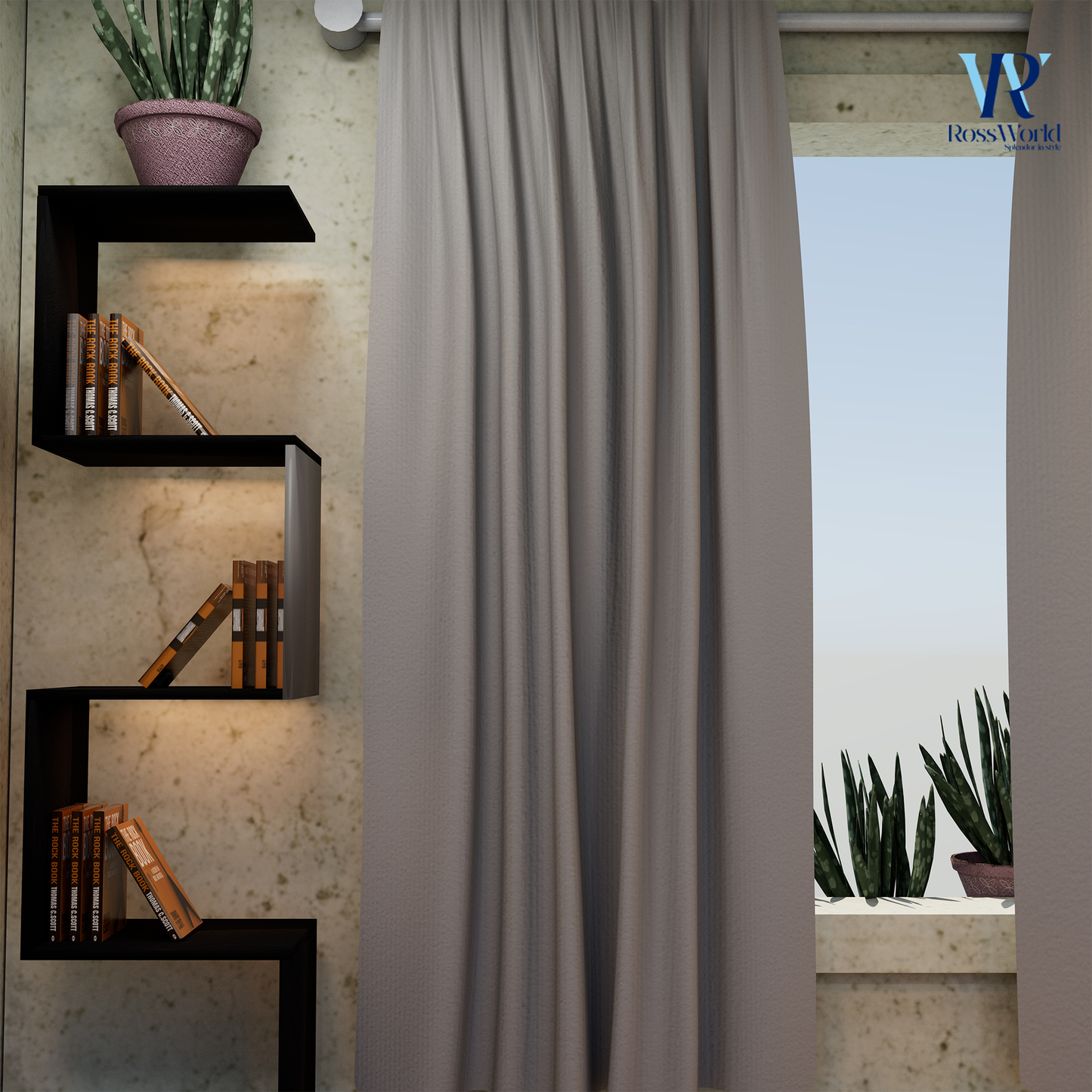 Solid Colour Curtains by Ross World