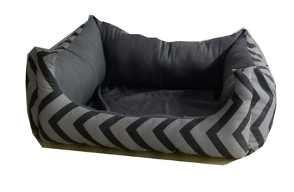 Open Pet bed | Grey and Black