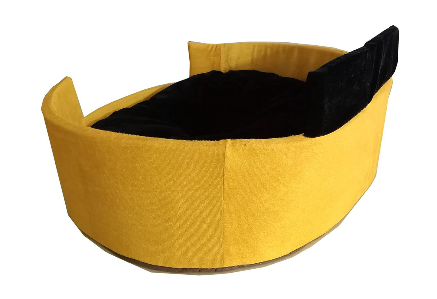 Open Pet Bed for Dog | Yellow and Black